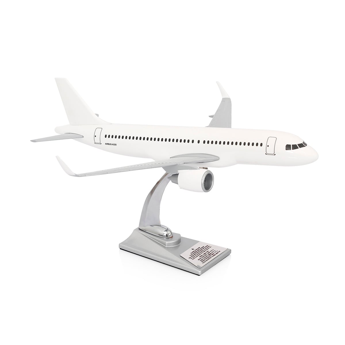 ZekUpp - Maket Uçak, Airbus A320 -200 1/100 - Beyaz ÖZEL TASARIM Model Uçak