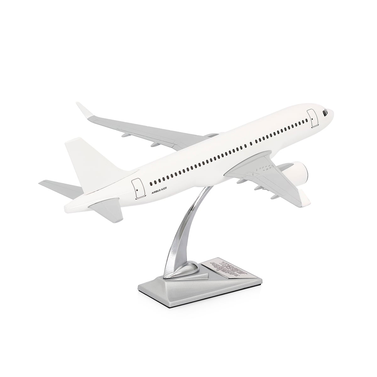 ZekUpp - Maket Uçak, Airbus A320 -200 1/100 - Beyaz ÖZEL TASARIM Model Uçak