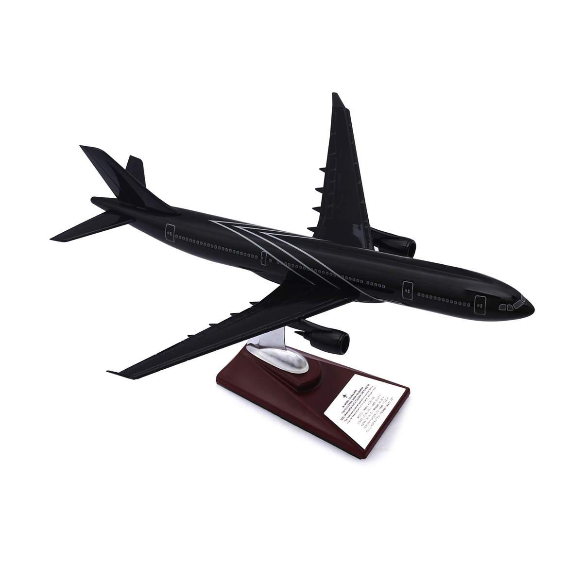Zekupp - Maket Uçak - Airbus A330-300 1/200 - SİYAH ÖZEL TASARIM Model Uçak