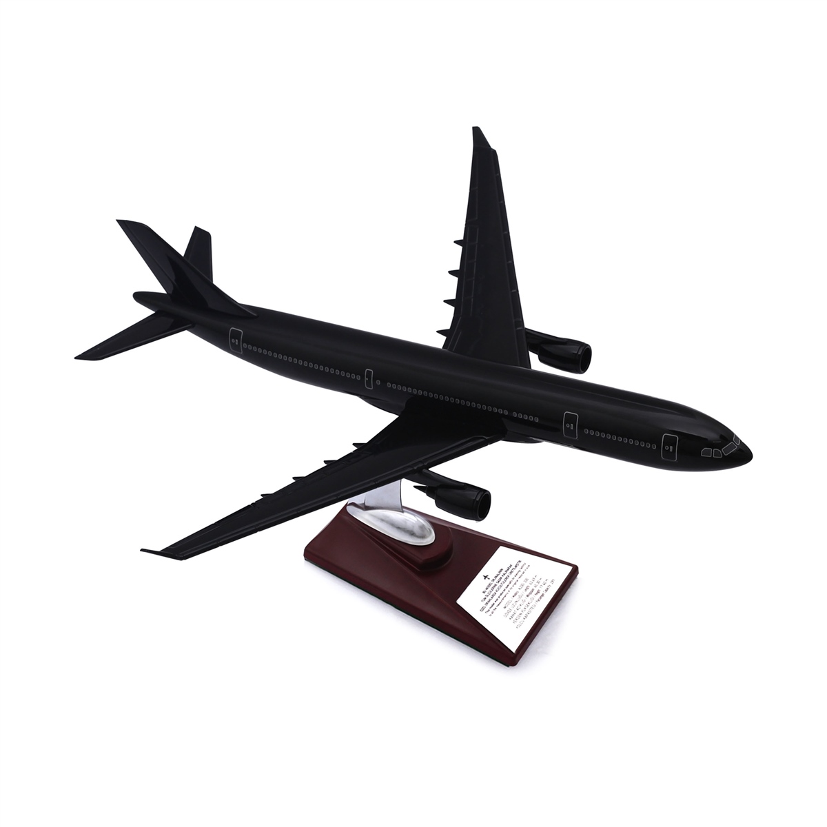 Zekupp - Maket Uçak - Airbus A330-300 1/200 - SİYAH ÖZEL TASARIM Model Uçak