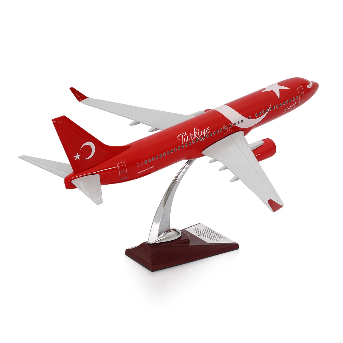 Zekupp - Maket Uçak - Boeing 737-800 1/100 - TÜRKİYE ÖZEL TASARIMLI Model Uçak, Model E