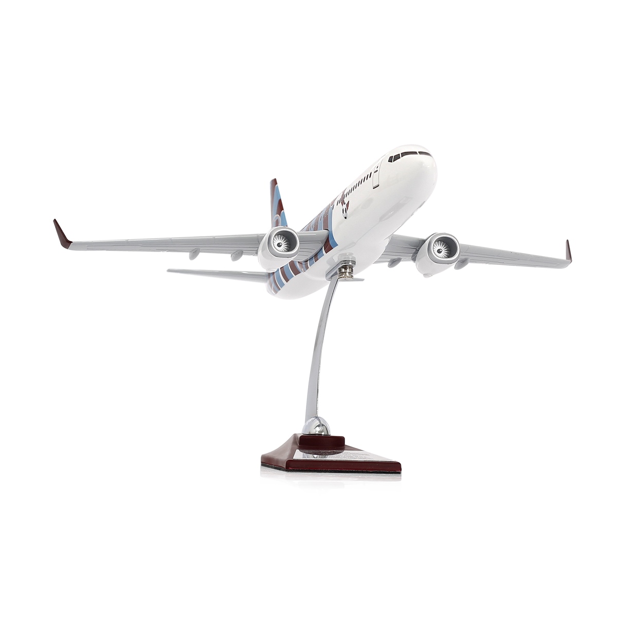 ZekUpp - Maket Uçak - Boeing 737-800 1/100 - BORDO MAVİ TARAFTAR Özel Tasarım Model Uçak