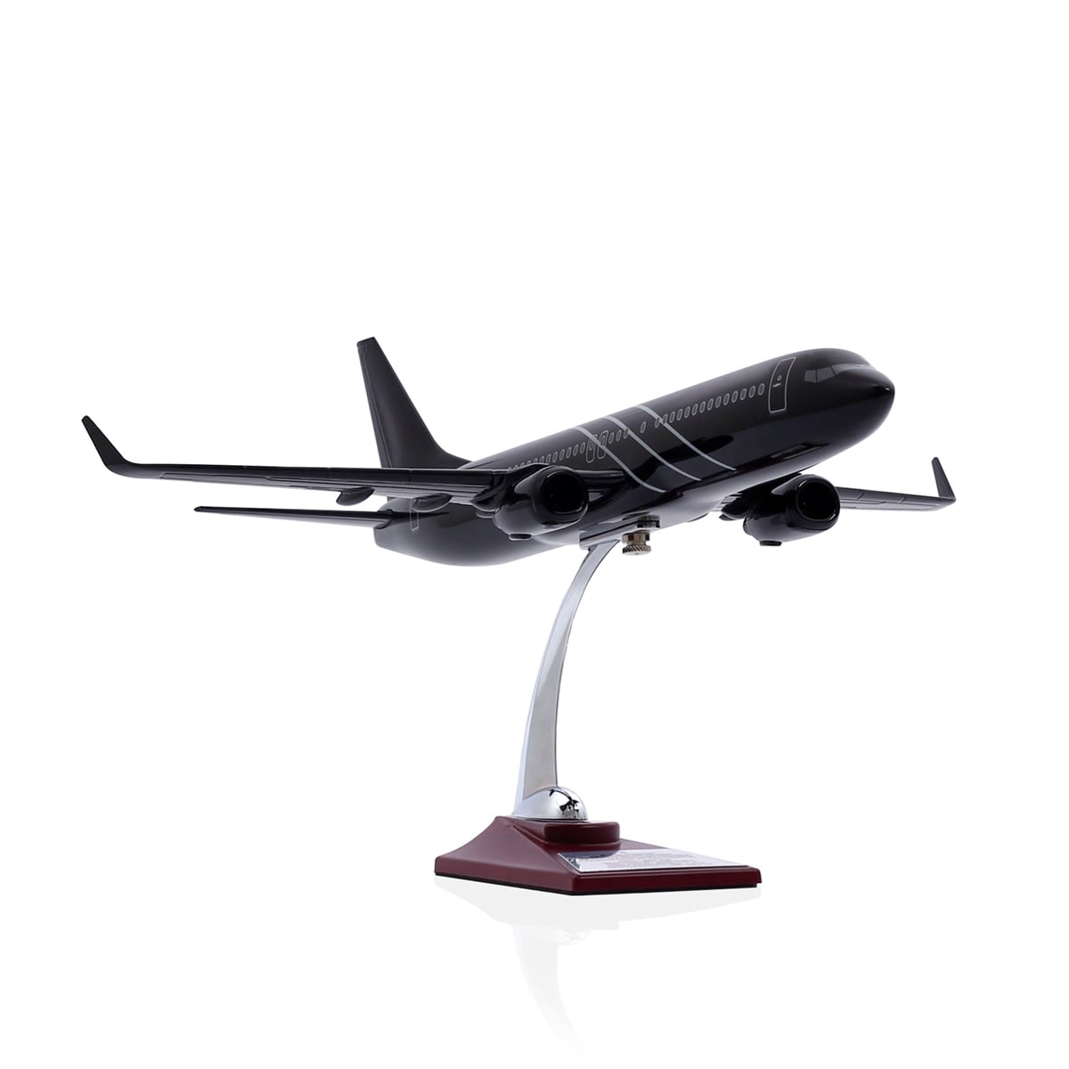 Zekupp - Maket Uçak - Boeing 737-800 1/100 - SİYAH ÖZEL TASARIM Model Uçak