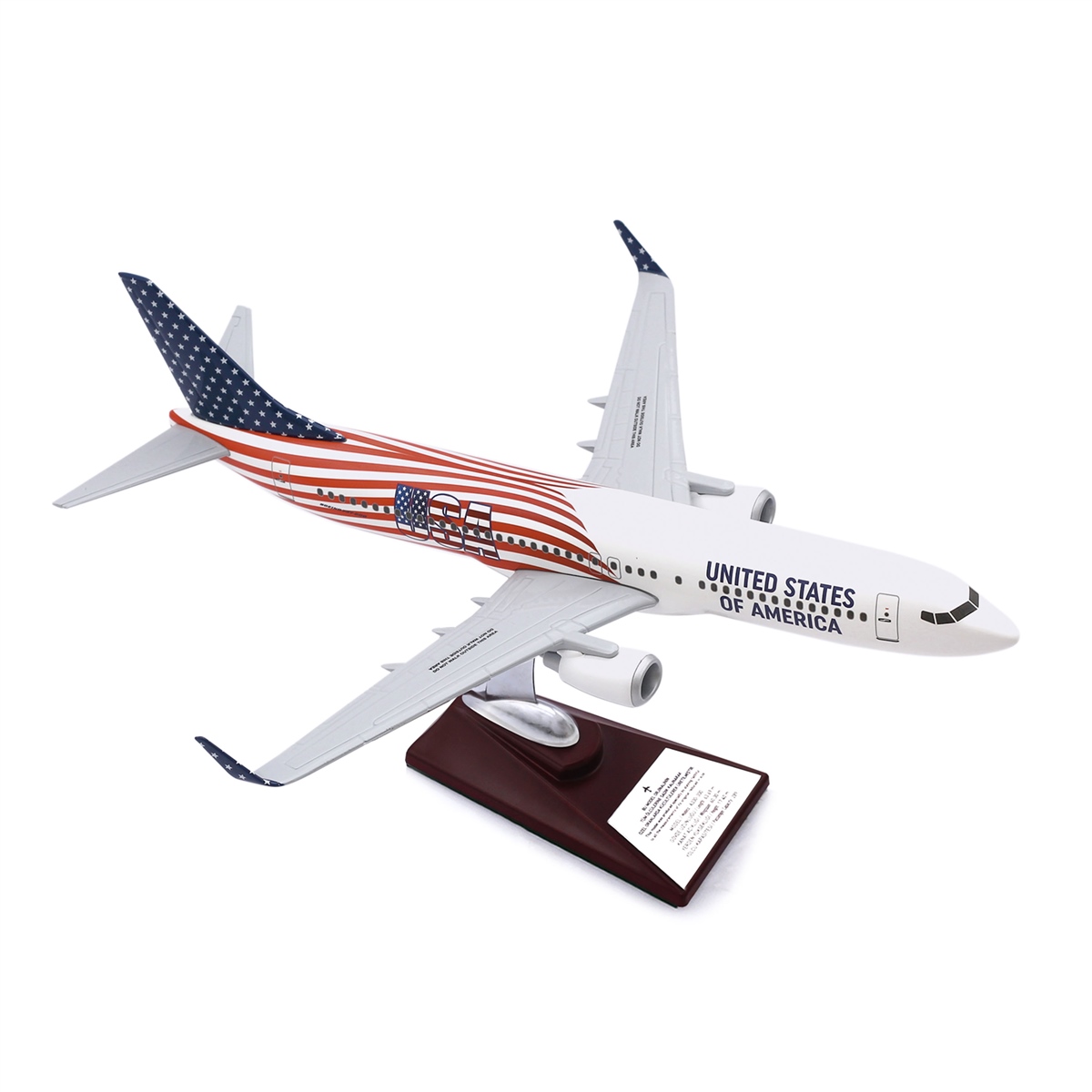 Zekupp - Maket Uçak - Boeing 737-800 1/100 - ABD ÖZEL TASARIM Model Uçak