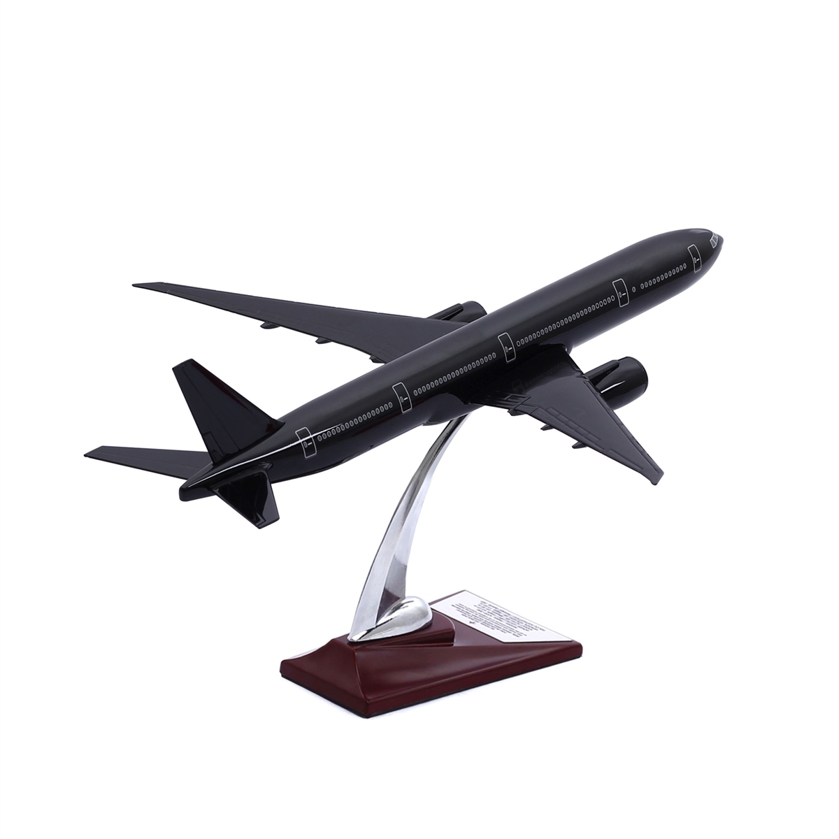 Zekupp - Maket Uçak - Boeing 777-300 1/200 - SİYAH ÖZEL TASARIM Model Uçak