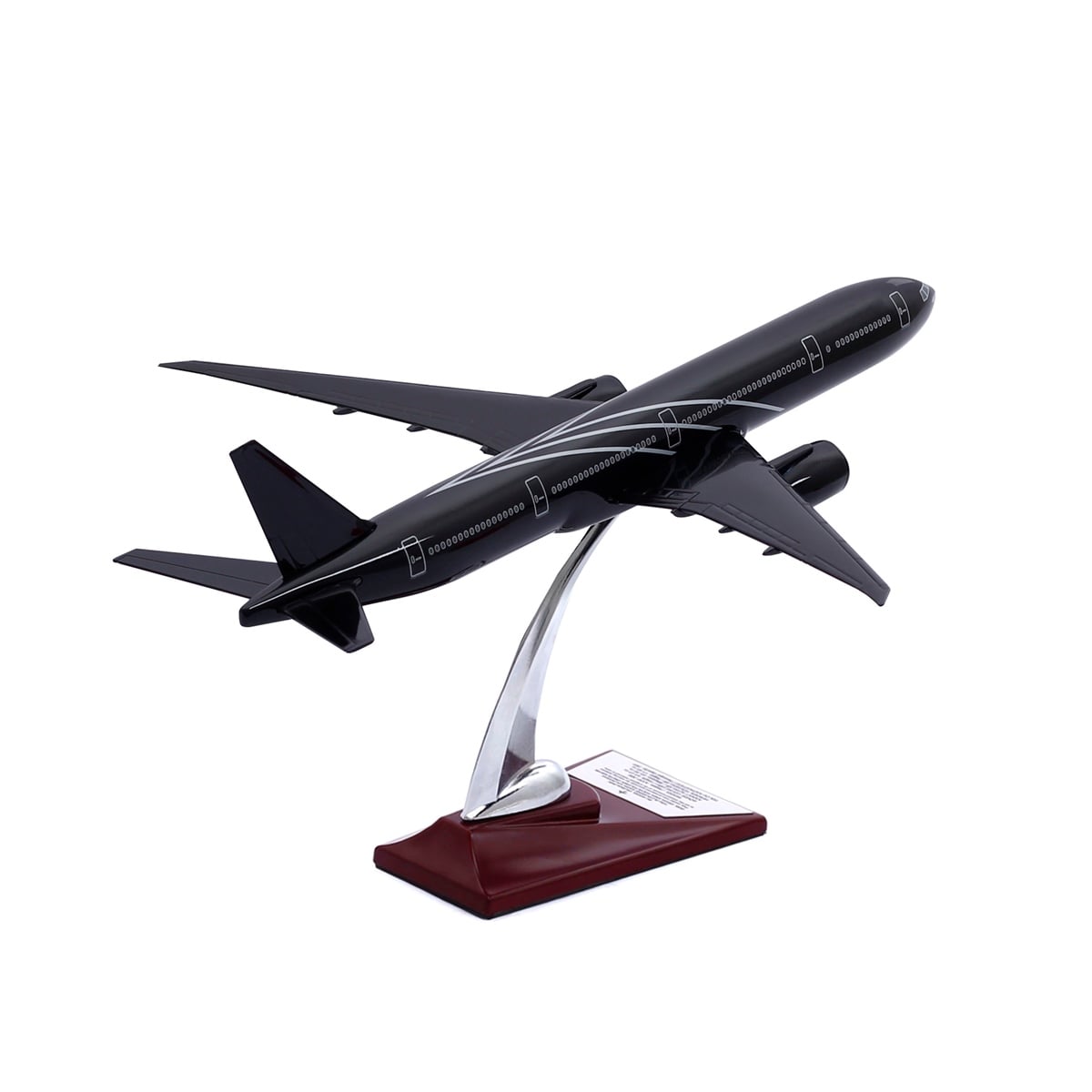 Zekupp - Maket Uçak - Boeing 777-300 1/200 - SİYAH ÖZEL TASARIM Model Uçak