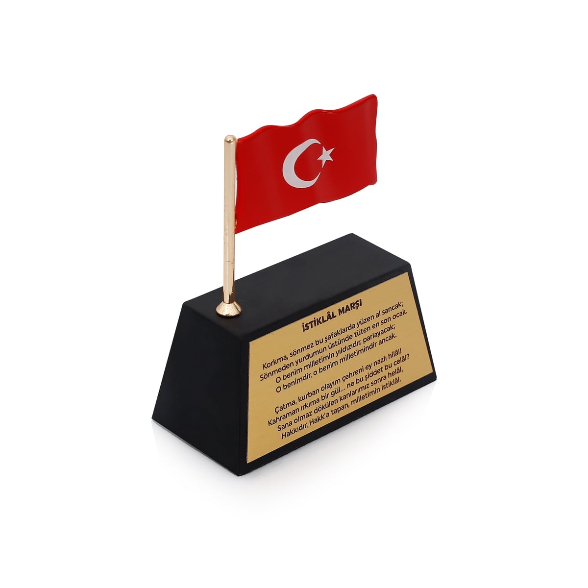 Zekupp Masa Üstü Türk Bayrağı, İstiklâl Marşı Temalı