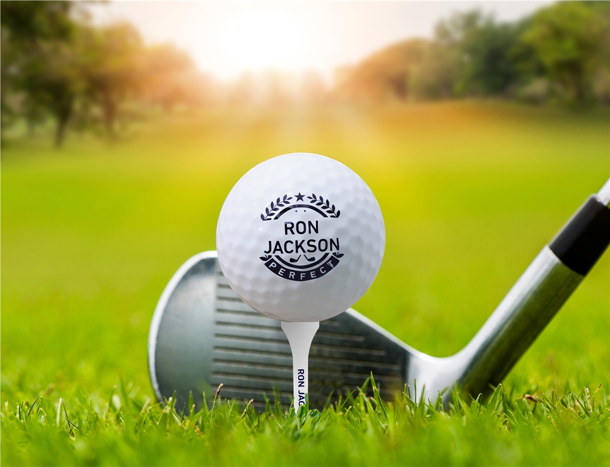 Zekupp Profesyonel 3 Golf Topu 6 Tee ve Marker Ahşap Kutulu Set