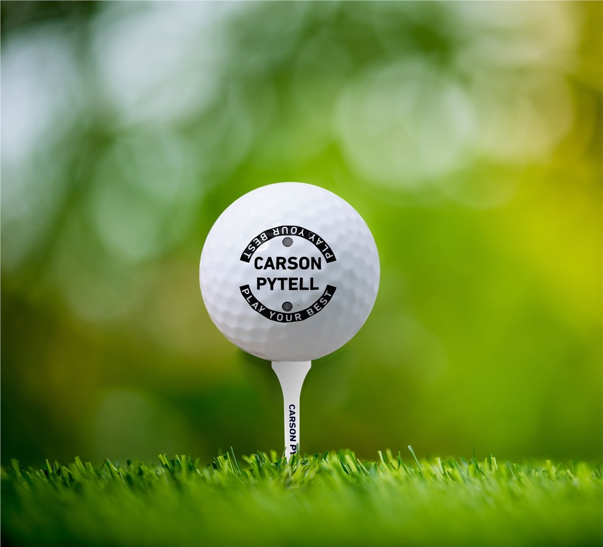 Zekupp Profesyonel 3 Golf Topu 6 Tee ve Marker Ahşap Kutulu Set