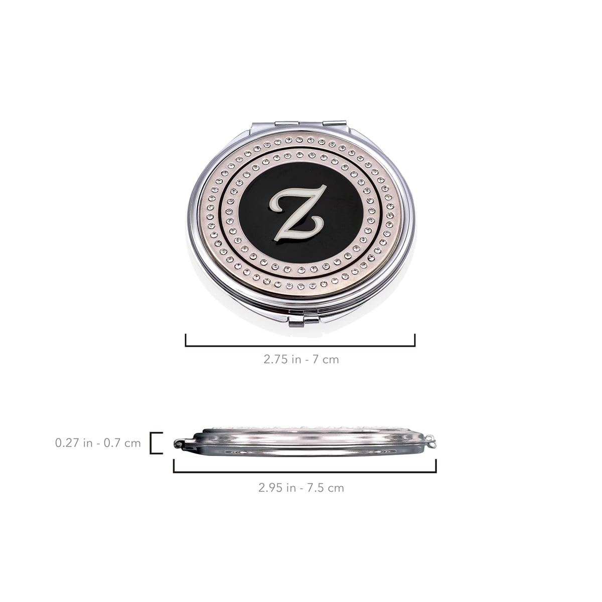 Zekupp Retro Z Harfli İşlemeli Makyaj Aynası
