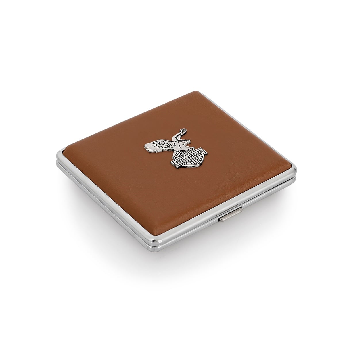 Zekupp Taba Deri Harley-Davidson Kartal Metal Sigara Tabakası