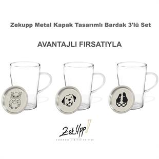 Zekupp Termos Bardak Metal Kapak 3lü Set