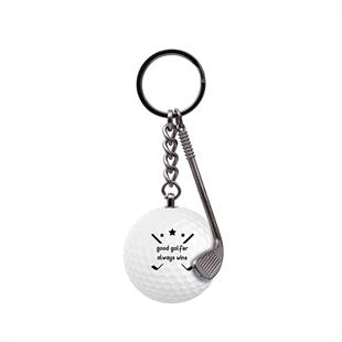 Zekupp Golf Topu El Yapımı Hediyelik Anahtarlık Good Golfer S