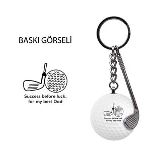 Zekupp Golf Topu El Yapımı Hediyelik Anahtarlık Success S  
