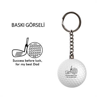 Zekupp Golf Topu El Yapımı Hediyelik Anahtarlık Success
