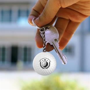 Zekupp Golf Topu El Yapımı Hediyelik Anahtarlık Lovers  