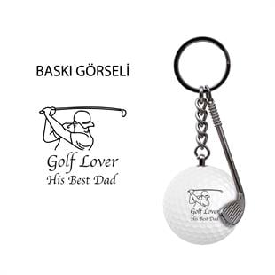 Zekupp Golf Topu El Yapımı Hediyelik Anahtarlık Lover S