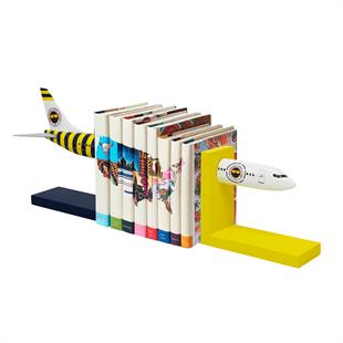 Zekupp Boeing 737-800 1/100 Ölçek Fenerbahçe Lisanslı Sarı Lacivert Kitap Desteği