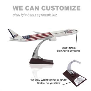 Zekupp Boeing 777-300 1/200 - ABD ÖZEL TASARIM Model Uçak