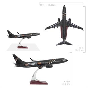 Zekupp Boeing 737-800 1/100 Ölçek FHTF Sloganlı Model Uçak