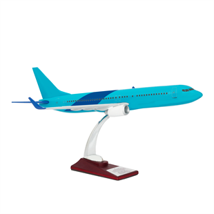 Zekupp Boeing 737-800 1/100 Ölçek Mavi Tasarımlı Maket Uçak