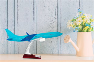 Zekupp Boeing 737-800 1/100 Ölçek Mavi Tasarımlı Maket Uçak