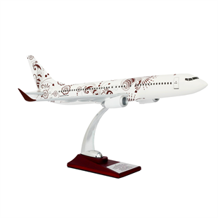 Zekupp Boeing 737-800 1/100 Ölçek Kahverengi Desenli Maket Uçak