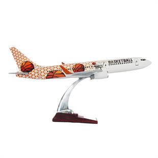 Zekupp Boeing 737-800 1/100 Ölçek Basketbol Temalı Maket Uçak