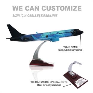 Zekupp Boeing 737-800 1/100 Ölçek Okyanus Temalı Maket Uçak