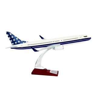 Zekupp Boeing 737-800 1/100 Ölçek Lacivert Yıldızlı Maket Uçak