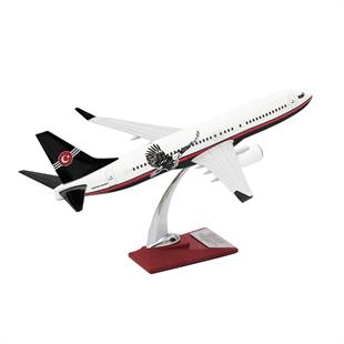 UCK0169Zekupp Boeing 737-800 1/100 Ölçek Siyah Beyaz Tasarım Maket Uçak