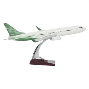 Zekupp Boeing 737-800 1/100 Ölçek Yeşil Çizgili Maket Uçak