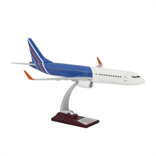 Zekupp Boeing 737-800 1/100 Ölçek Mavi Çizgi Tasarımlı Maket Uçak