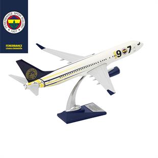 Zekupp Boeing 737-800 1/100 Ölçek Fenerbahçe Lisanslı 1907 Tasarım Maket Uçak