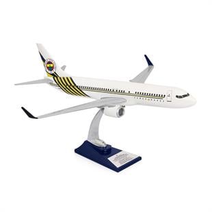Zekupp Boeing 737-800 1/100 Ölçek Fenerbahçe Lisanslı Beyaz Tasarım Maket Uçak