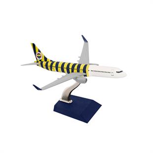 Zekupp Boeing 737-800 1/250 Ölçek Fenerbahçe Lisanslı Çubuklu Tasarım Maket Uçak