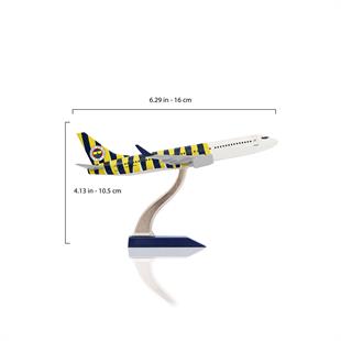 Zekupp Boeing 737-800 1/250 Ölçek Fenerbahçe Lisanslı Çubuklu Tasarım Maket Uçak