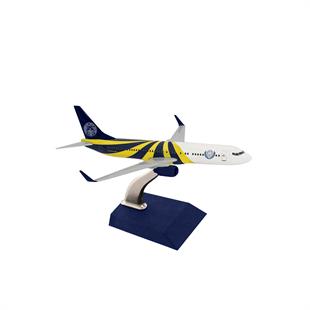 Zekupp Boeing 737-800 1/250 Ölçek Fenerbahçe Lisanslı Sarı Lacivert Tasarım Maket Uçak
