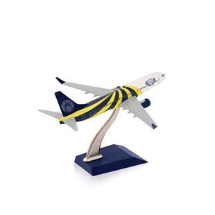Zekupp Boeing 737-800 1/250 Ölçek Fenerbahçe Lisanslı Sarı Lacivert Tasarım Maket Uçak