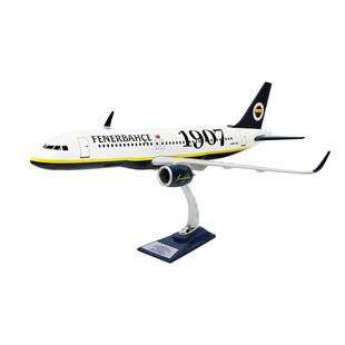 Zekupp Airbus 320-200 1/60 Ölçek Fenerbahçe Lisanslı 1907 Klasik Tasarım Keman Boy Maket Uçak  