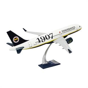 Zekupp Airbus 320-200 1/60 Ölçek Fenerbahçe Lisanslı 1907 Klasik Tasarım Keman Boy Maket Uçak  