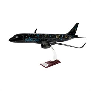Zekupp Airbus 320-200 1/60 Ölçek Desenli  Tasarım Keman Boy Maket Uçak