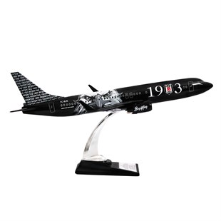 Zekupp Boeing 737-800 1/100 Ölçek Beşiktaş Lisanslı Kara Kartal Tasarım  Maket Uçak