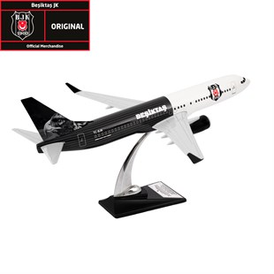 Zekupp Boeing 737-800 1/100 Ölçek Beşiktaş Lisanslı Çizgili Tasarım  Maket Uçak