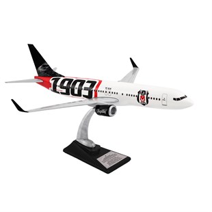 Zekupp Boeing 737-800 1/100 Ölçek Beşiktaş Lisanslı 1903 Logolu Maket Uçak