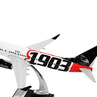 Zekupp Boeing 737-800 1/100 Ölçek Beşiktaş Lisanslı 1903 Logolu Maket Uçak