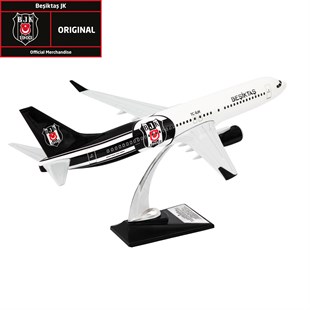 Zekupp Boeing 737-800 1/100 Ölçek Beşiktaş Lisanslı  Logolu Maket Uçak