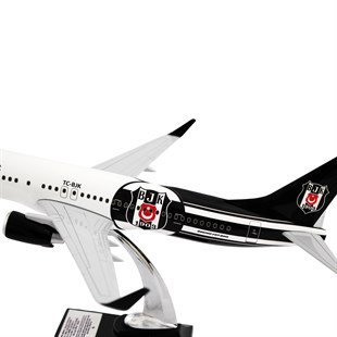 Zekupp Boeing 737-800 1/100 Ölçek Beşiktaş Lisanslı  Logolu Maket Uçak