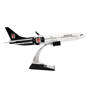 Zekupp Boeing 737-800 1/100 Ölçek Beşiktaş Lisanslı  Logolu Maket Uçak