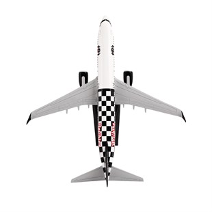 Zekupp Boeing 737-800 1/100 Ölçek Beşiktaş Lisanslı Damalı Tasarım Maket Uçak